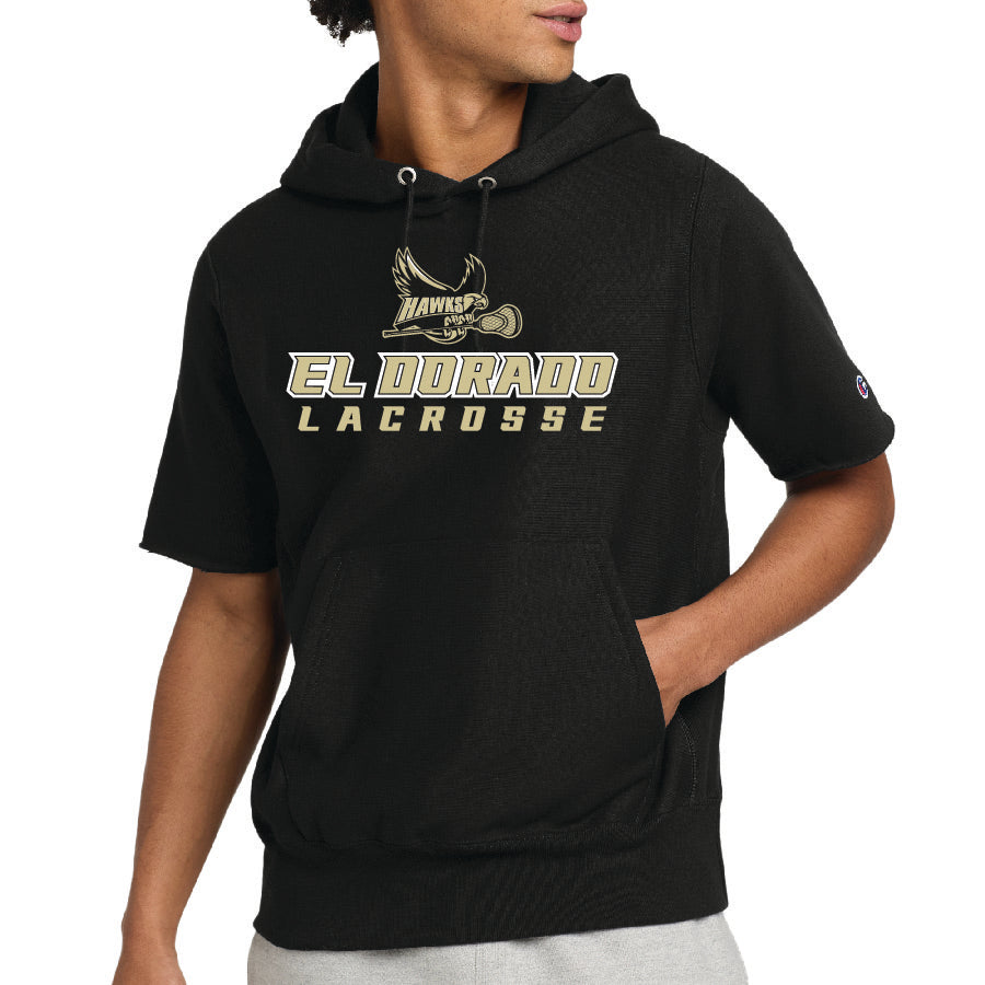 Champion® Short Sleeve Hooded Sweatshirt