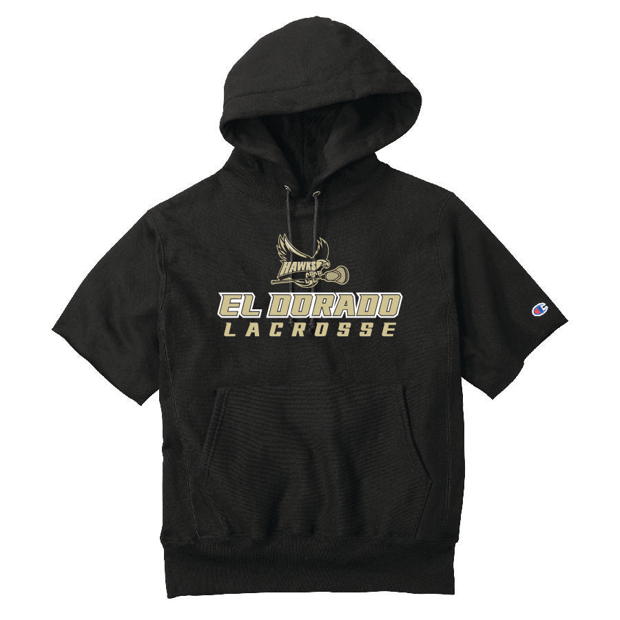 Champion® Short Sleeve Hooded Sweatshirt